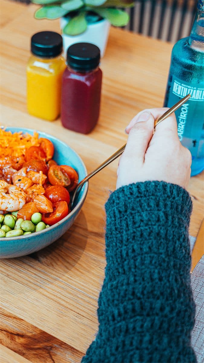 Poke bowl variado de Coco Vital en Pontevedra